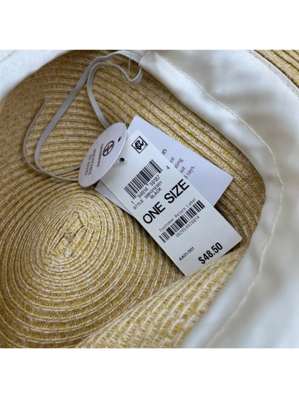Giani Bernini Tan Women's Chiffon-Band Panama Hat - Picture 9 of 10